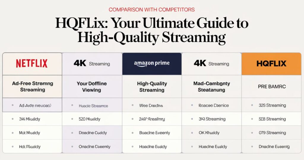 Comparison with Competitors