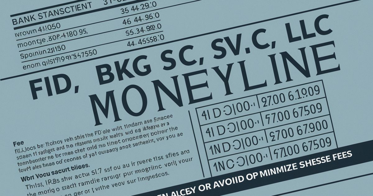 What is FID BKG SVC LLC Moneyline on Your Bank Statement?