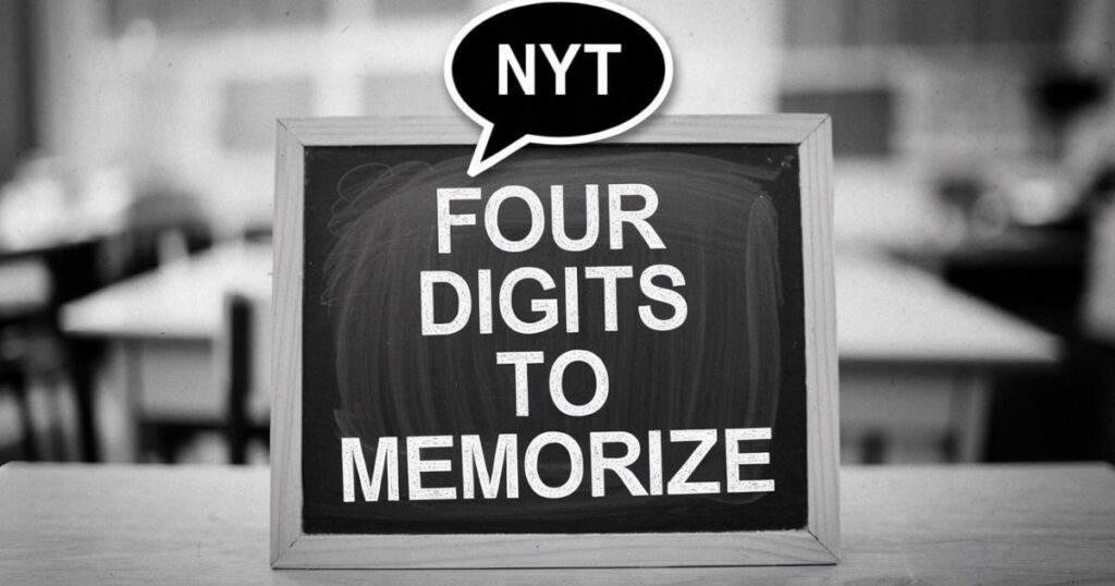 What Are the Four Digits to Memorize?